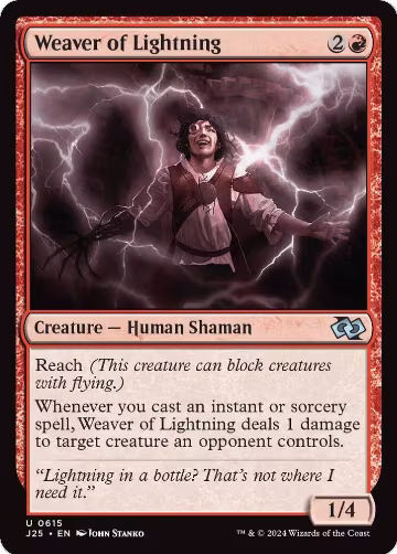 Weaver of Lightning (615), Foundations Jumpstart — Magic card price