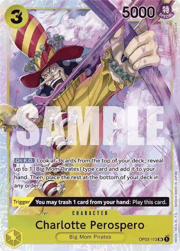 Charlotte Perospero (Reprint) (OP03-113), Premium Booster -The Best- — One Piece card price