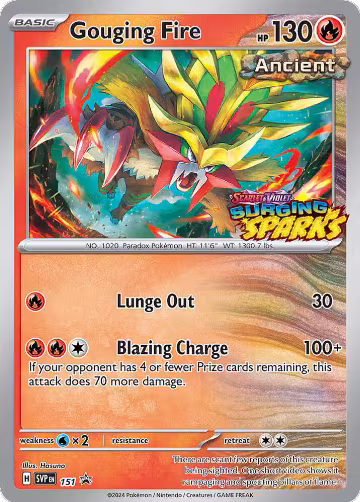 Gouging Fire - 151 (151), Scarlet & Violet Promo Cards — Pokémon card price
