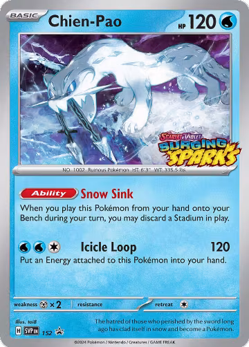 Chien-Pao - 152 (152), Scarlet & Violet Promo Cards — Pokémon card price