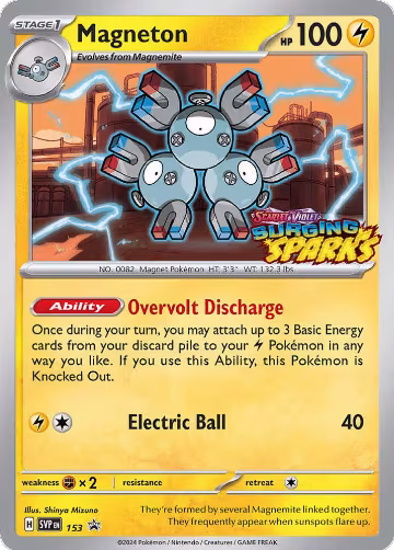 Magneton - 153 (153), Scarlet & Violet Promo Cards — Pokémon card price