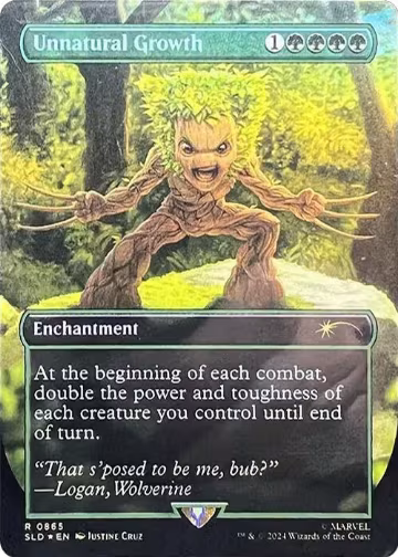 Unnatural Growth (0865) (Rainbow Foil) (865), Secret Lair Drop Series — Magic card price
