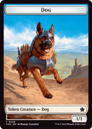 Dog // Beast (0033) Double-Sided Token (29 // 33), Foundations — Magic card price