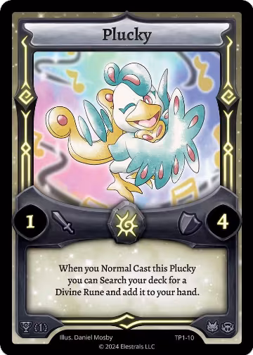 Plucky (TP1-10), Organized Play Series 1 — Elestrals card price