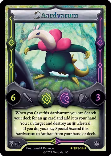 Aardvarum (TP1-14), Organized Play Series 1 — Elestrals card price