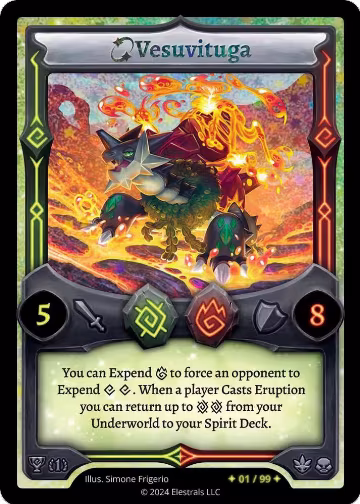 Vesuvituga (Serialized) (/99), Organized Play Series 1 — Elestrals card price