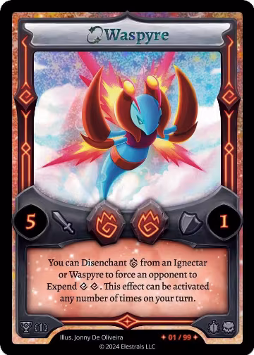 Waspyre (Serialized) (/99), Organized Play Series 1 — Elestrals card price