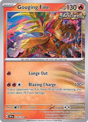 Gouging Fire - 038/191 (038/191), Deck Exclusives — Pokémon card price
