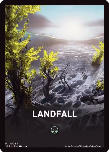 Landfall Theme Card (44), Foundations Jumpstart — Magic card price
