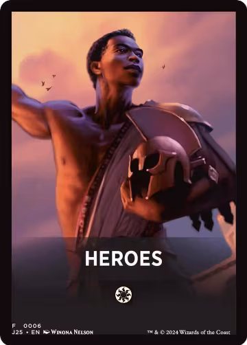Heroes Theme Card (6), Foundations Jumpstart — Magic card price