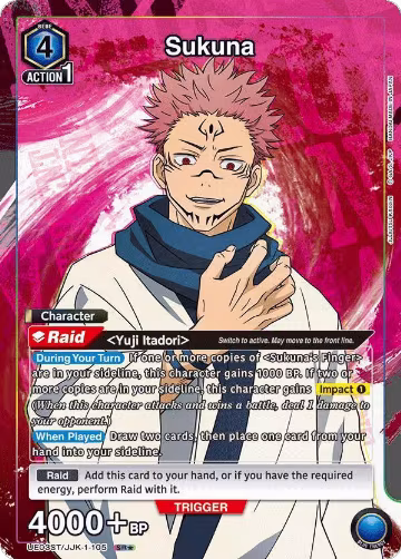 Sukuna (SR*) (UE03ST/JJK-1-105), Jujutsu Kaisen Starter Deck — Union Arena card price