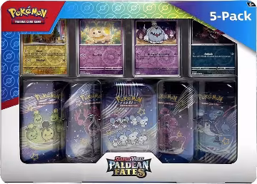 Costco Pokemon Scarlet & Violet Paldean Fates Mini Tin 5-pack, Miscellaneous Cards & Products — Pokémon sealed product price