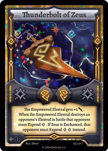 Thunderbolt of Zeus (SS2-011), Shattered Stars Chapter 2 [SS2] — Elestrals card price