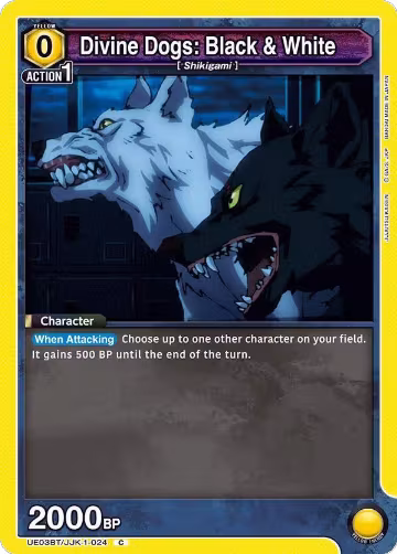 Divine Dogs: Black & White (UE03BT/JJK-1-024), Jujutsu Kaisen — Union Arena card price