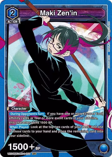 Maki Zen'in (050) (UE03BT/JJK-1-050), Jujutsu Kaisen — Union Arena card price