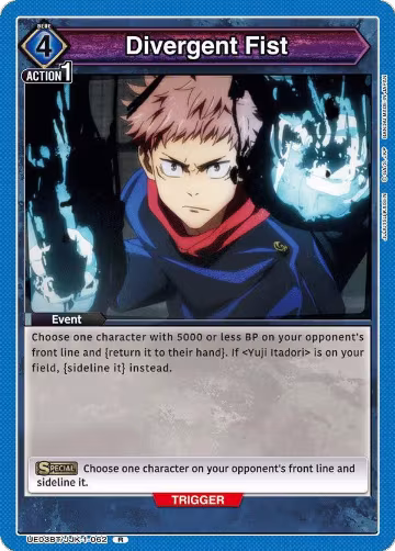 Divergent Fist (UE03BT/JJK-1-062), Jujutsu Kaisen — Union Arena card price