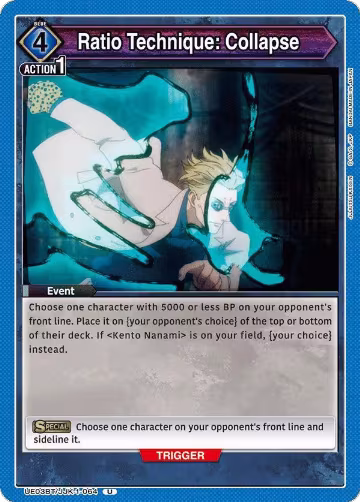 Ratio Technique: Collapse (UE03BT/JJK-1-064), Jujutsu Kaisen — Union Arena card price