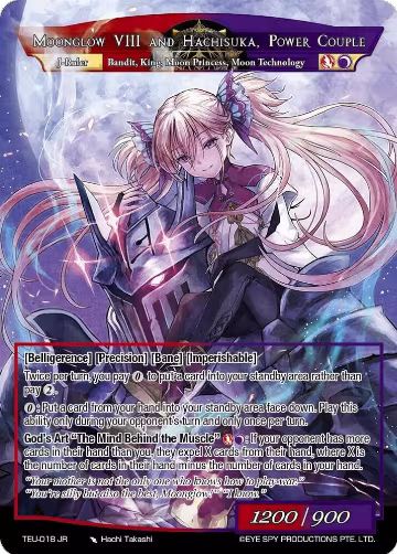 The King With No Throne, Moonglow VIII // Moonglow VIII And Hachisuka, Power Couple (TEU-018 JR) — card price