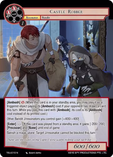 Castle Robber (TEU-010 N), Timeless Eclipse of the Underworld — Force of Will card price