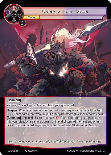 Under a Full Moon (TEU-088 R), Timeless Eclipse of the Underworld — Force of Will card price
