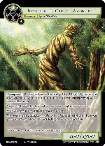 Inosculated Oak of Amonsulle (TEU-032 N), Timeless Eclipse of the Underworld — Force of Will card price
