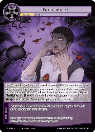 Entomophobia (TEU-039 N), Timeless Eclipse of the Underworld — Force of Will card price