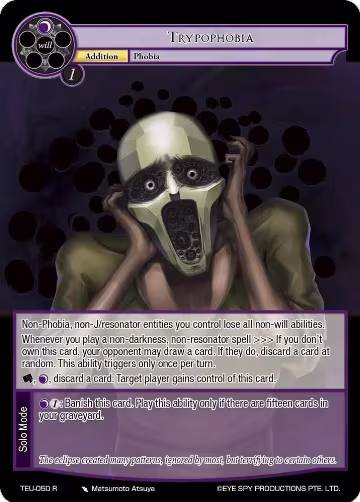 Trypophobia (TEU-050 R), Timeless Eclipse of the Underworld — Force of Will card price