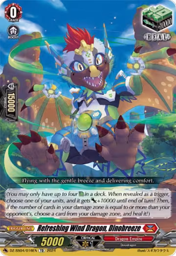 Refreshing Wind Dragon, Dinobreeze (DZ-SS04/016EN), DZ-SS04: Special Series Stardust Blade — Vanguard card price