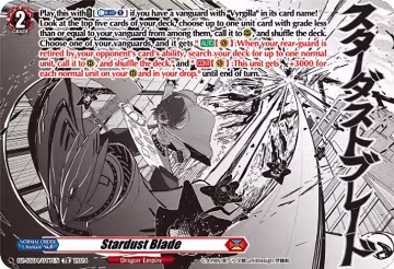Stardust Blade (DZ-SS04/017EN), DZ-SS04: Special Series Stardust Blade — Vanguard card price