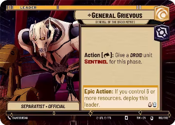 General Grievous - General of the Droid Armies (Hyperspace) (002/002) — card price