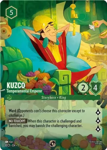 Kuzco - Temperamental Emperor (8), Disney Lorcana Promo Cards — Lorcana card price