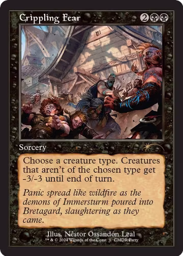 Crippling Fear (Retro Frame) (1), WPN & Gateway Promos — Magic card price