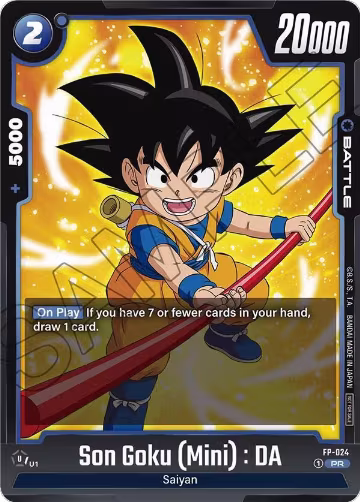 Son Goku (Mini) : DA - FP-024 (FP-024), Fusion World Promotion Cards and Packs — DB Fusion card price