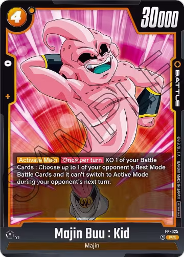 Majin Buu : Kid (FP-025), Fusion World Promotion Cards and Packs — DB Fusion card price