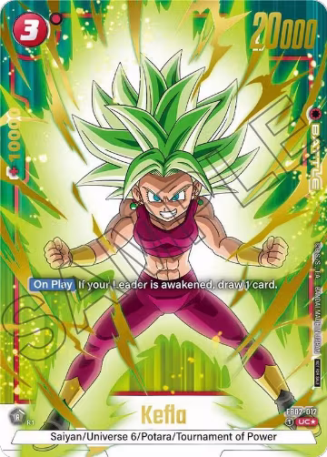 Kefla (Championship Pack 03) (FB02-012), Tournament and Championship Promos — DB Fusion card price