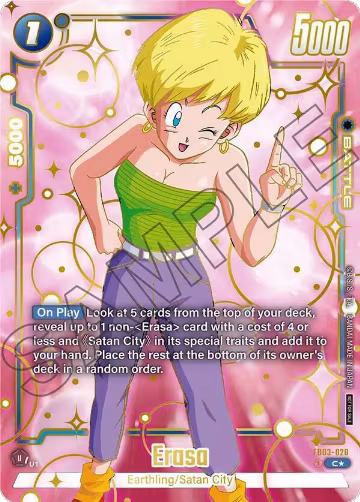 Erasa (Championship Pack 03 Finalist) (FB03-028), Tournament and Championship Promos — DB Fusion card price