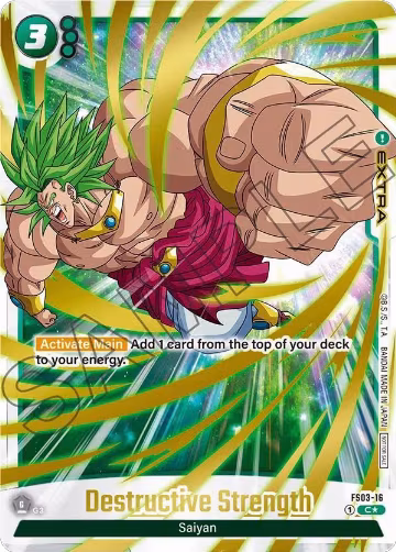 Destructive Strength (Championship Pack 03) (FS03-16), Tournament and Championship Promos — DB Fusion card price