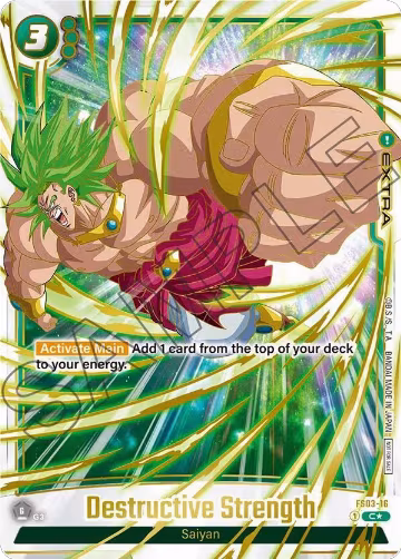 Destructive Strength (Championship Pack 03 Finalist) (FS03-16), Tournament and Championship Promos — DB Fusion card price