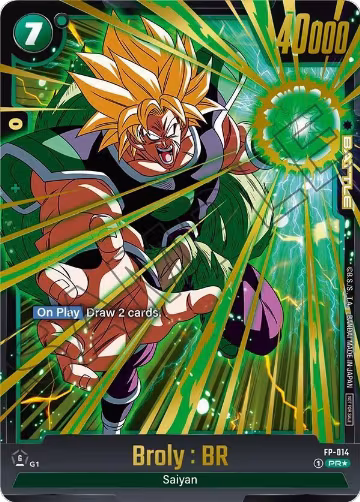 Broly : BR - FP-014 (Selection Pack 01) (FP-014), Tournament and Championship Promos — DB Fusion card price