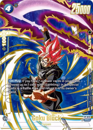 Goku Black - FP-015 (Selection Pack 01 Finalist) (FP-015), Tournament and Championship Promos — DB Fusion card price