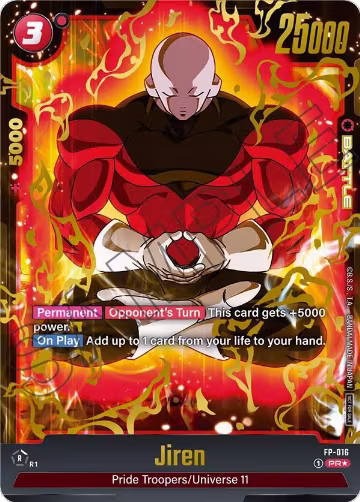 Jiren - FP-016 (Selection Pack 01) (FP-016), Tournament and Championship Promos — DB Fusion card price