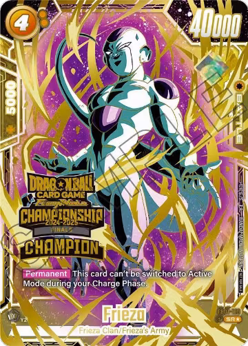 Frieza - FB01-129 (Championship 2024-2025 Finals Champion) (FB01-129), Tournament and Championship Promos — DB Fusion card price
