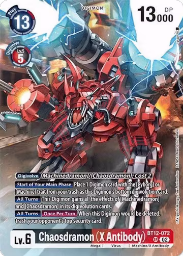 Chaosdramon (X Antibody) (Alternate Art) (BT12-072 SR) — card price