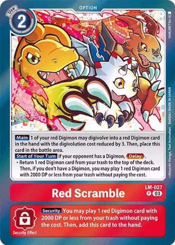 Red Scramble (LM-027 P), Special Limited Set — Digimon card price