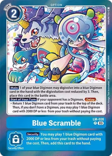 Blue Scramble (LM-028 P), Special Limited Set — Digimon card price