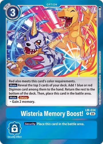 Wisteria Memory Boost! (LM-034 P), Special Limited Set — Digimon card price