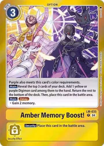 Amber Memory Boost! (LM-035 P), Special Limited Set — Digimon card price