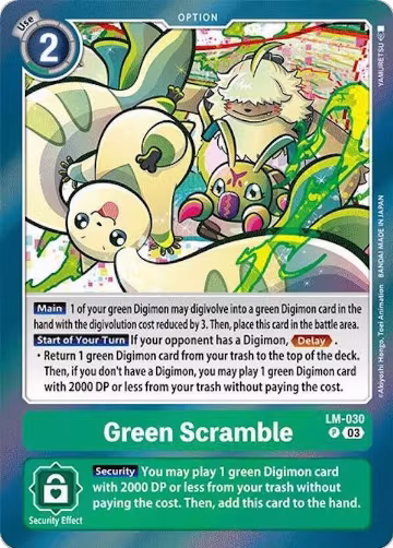 Green Scramble (LM-030 P), Special Limited Set — Digimon card price