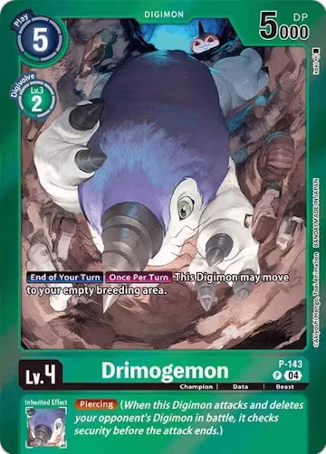 Drimogemon (Reprint) (P-143 P), Special Limited Set — Digimon card price