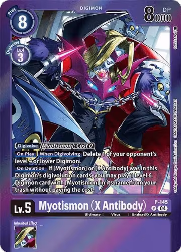 Myotismon (X Antibody) (Reprint) (P-145 P), Special Limited Set — Digimon card price